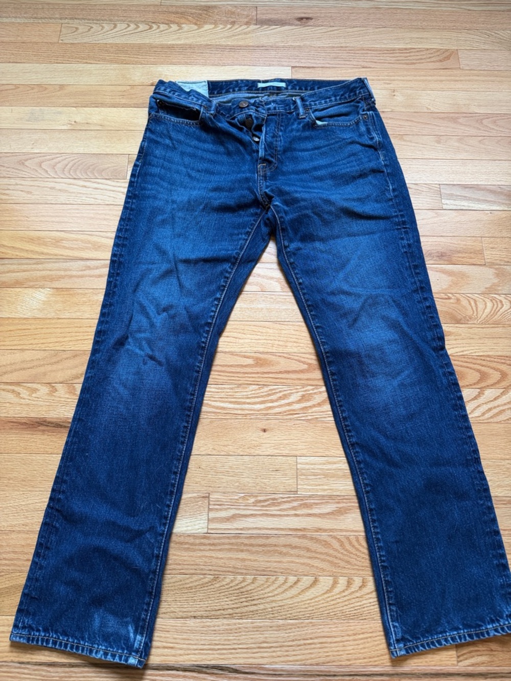 Abercrombie & Fitch Men's Blue Bootcut Jeans